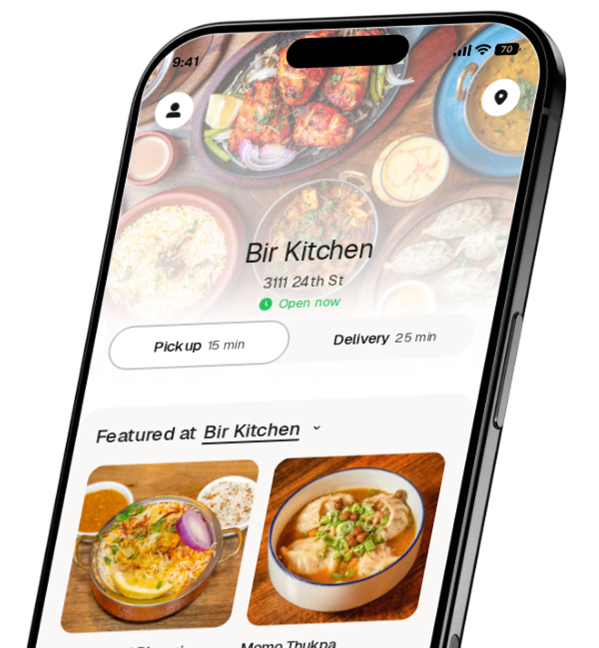 Bir Kitchen app preview