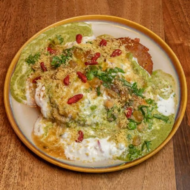 Aloo Tikki Chaat.