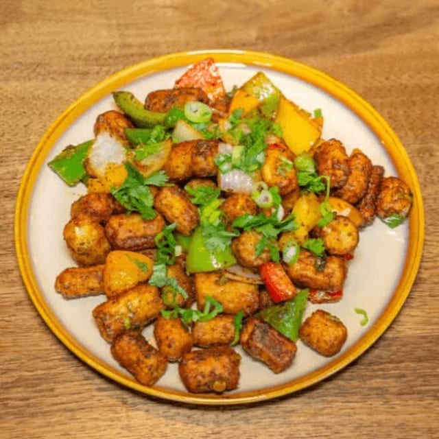 Chili Baby Corn / Baby Corn Manchurian Tray.