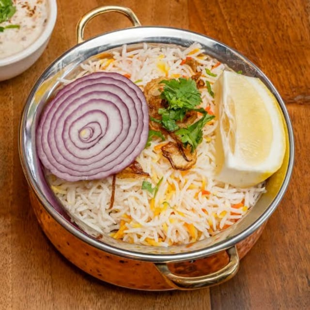 Goat Roast Biryani.