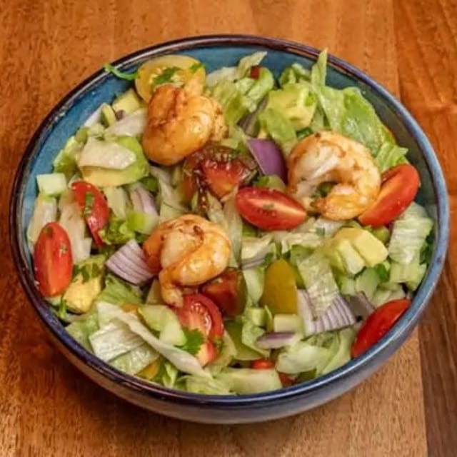 Shrimp Tikka Green Salad.