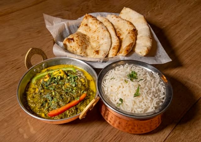 Palak Paneer Tray.